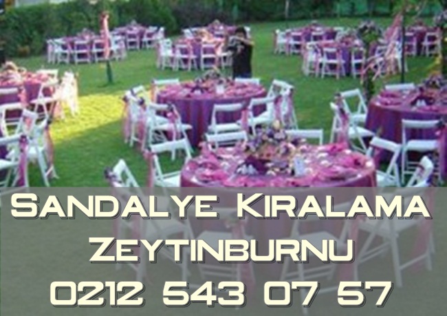 Zeytinburnu sandalye kiralama